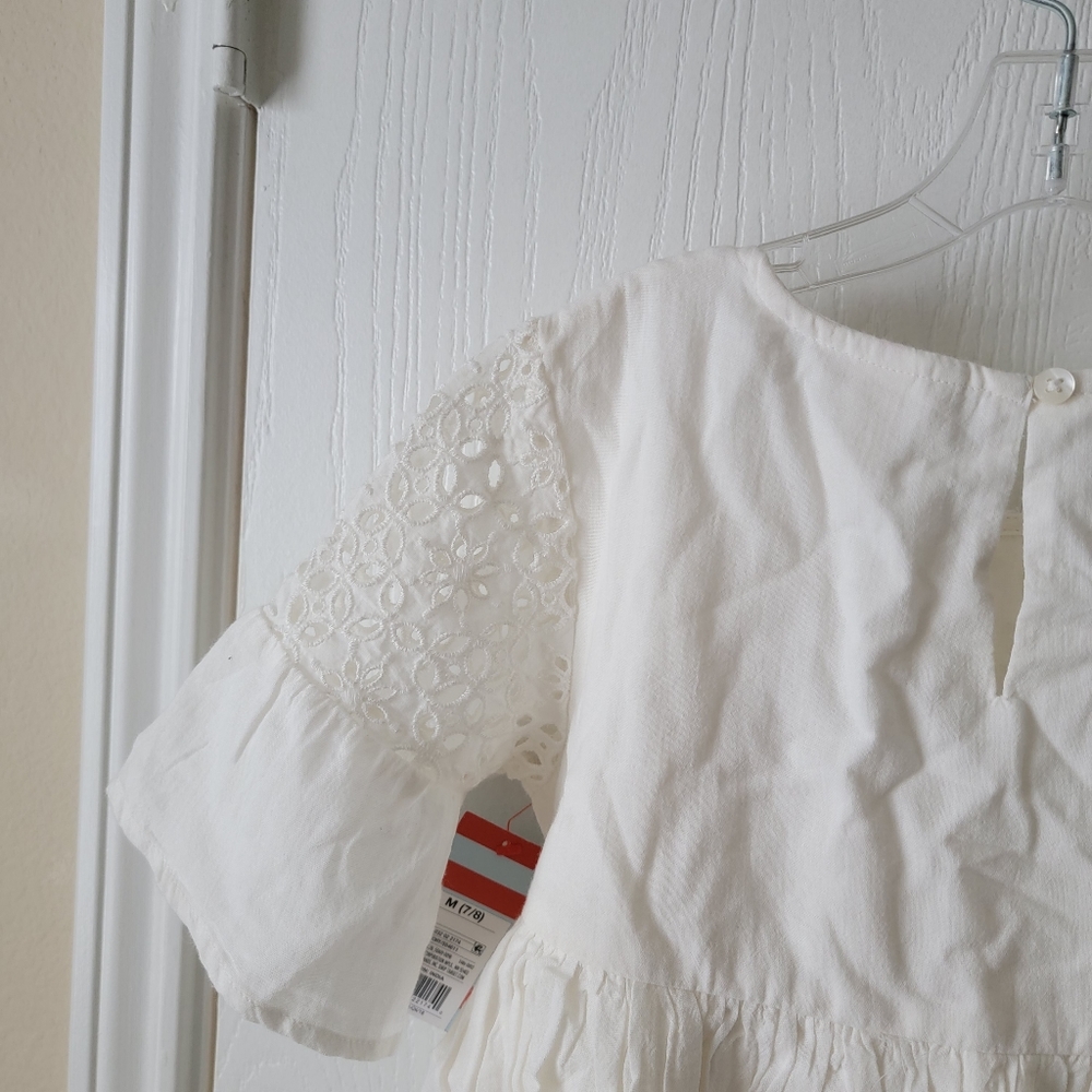 Cat & Jack Eyelet Bell Sleeve Dress - Picture 6 of 8